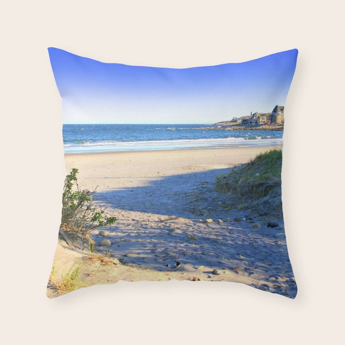 The Towers - Narragansett Town Beach, Rhode Island Throw Pillow Gallery Image 6