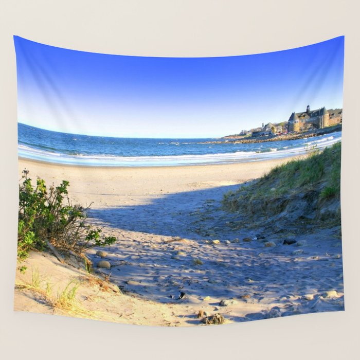 The Towers - Narragansett Town Beach, Rhode Island Wall Tapestry Gallery Image 4