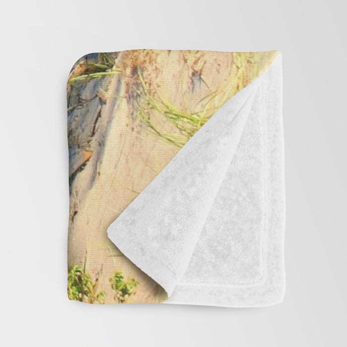 The Towers - Narragansett Town Beach, Rhode Island Throw Blanket Gallery Image 3