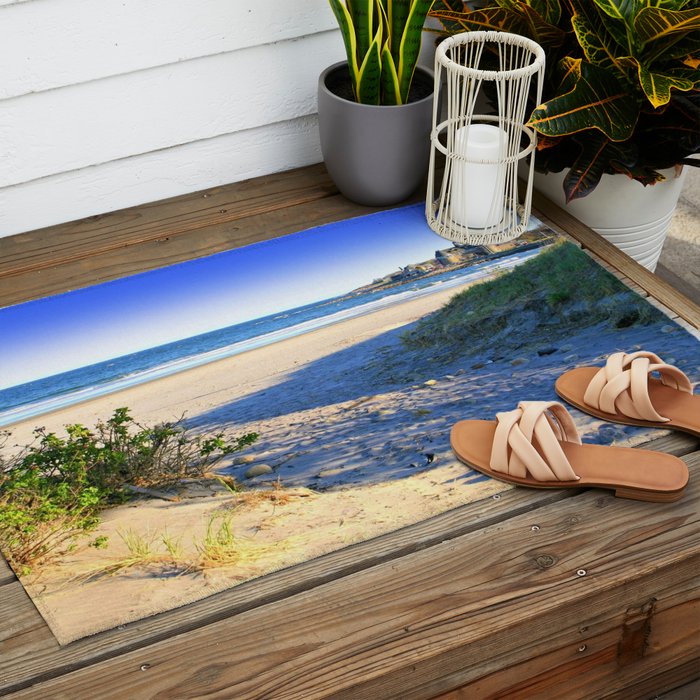 The Towers - Narragansett Town Beach, Rhode Island Outdoor Rug Gallery Image 2