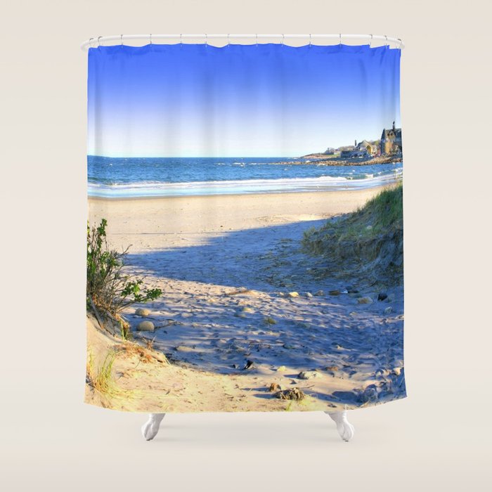 The Towers - Narragansett Town Beach, Rhode Island Shower Curtain Gallery Image 1