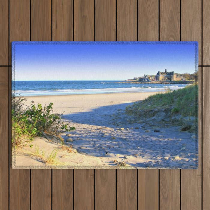 The Towers - Narragansett Town Beach, Rhode Island Outdoor Rug Gallery Image 1