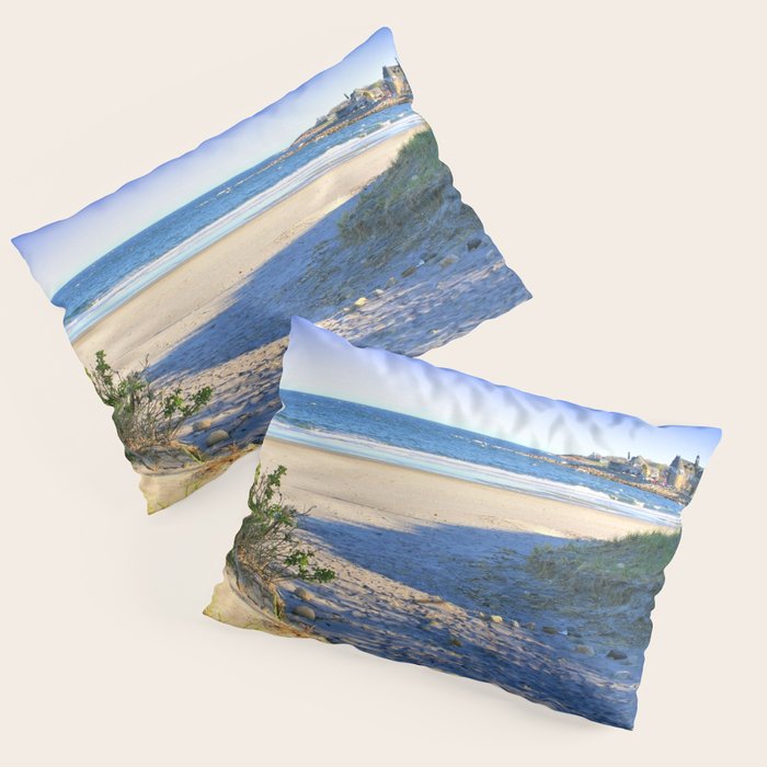The Towers - Narragansett Town Beach, Rhode Island Pillow Sham Gallery Image 3