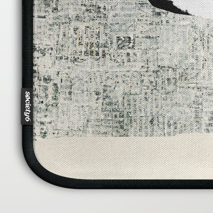 minimal collage/ landscape flower Laptop Sleeve Gallery Image 3