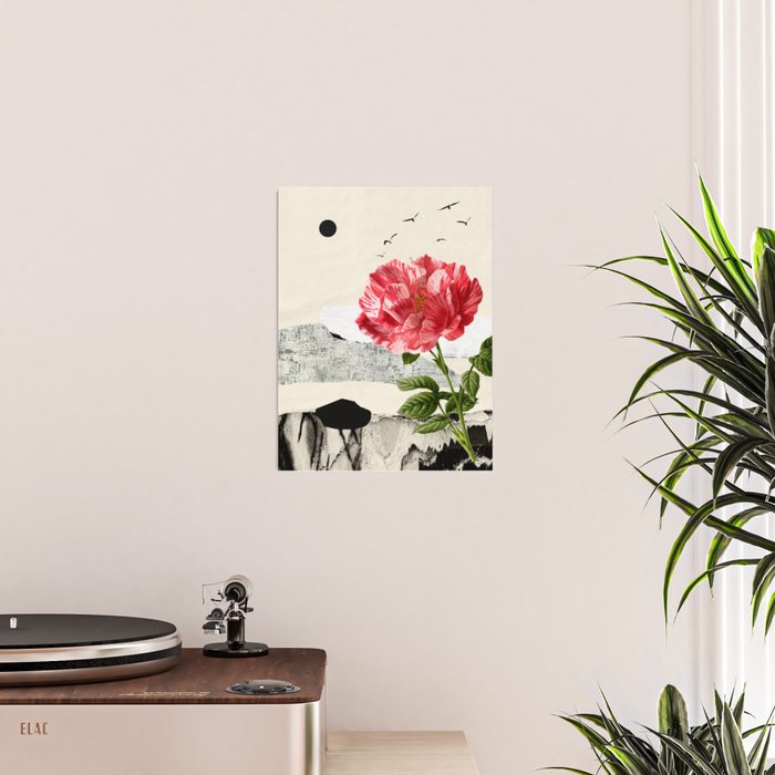 minimal collage/ landscape flower Poster Gallery Image 2