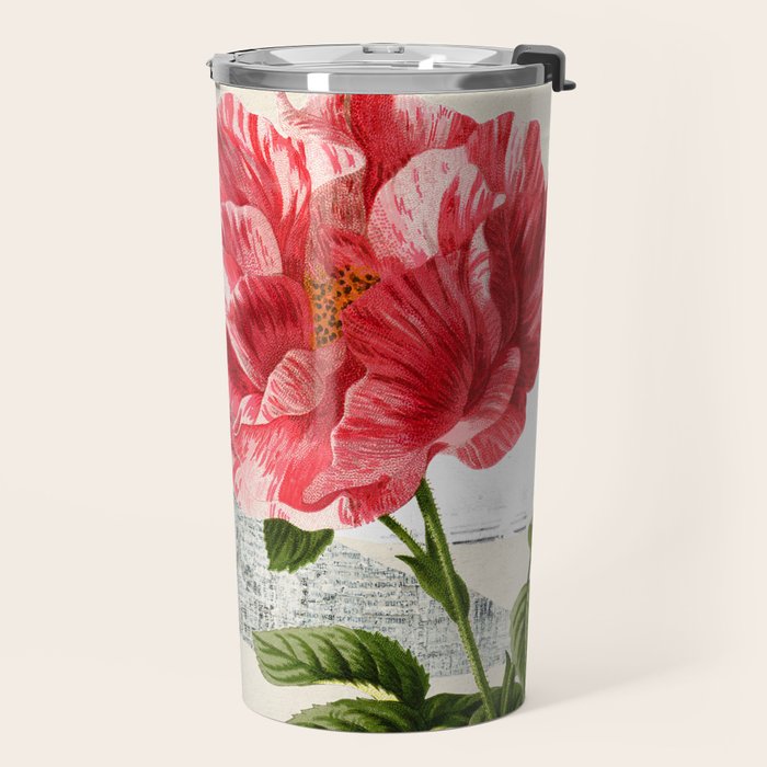 minimal collage/ landscape flower Travel Mug Gallery Image 2