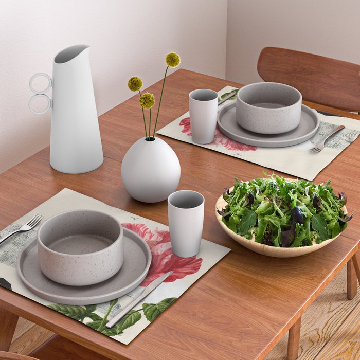 minimal collage/ landscape flower Placemat Gallery Image 2