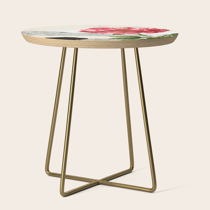 minimal collage/ landscape flower Side Table Gallery Image 1