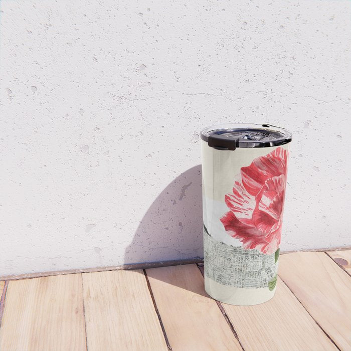 minimal collage/ landscape flower Travel Mug Gallery Image 4