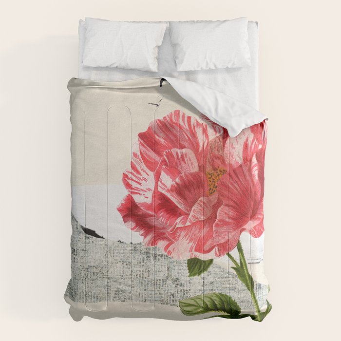 minimal collage/ landscape flower Comforter Gallery Image 6