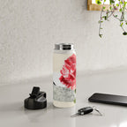 minimal collage/ landscape flower Water Bottle Gallery Image 4