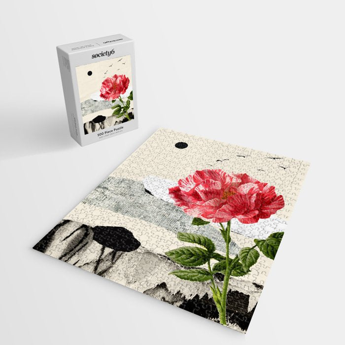 minimal collage/ landscape flower Jigsaw Puzzle Gallery Image 2