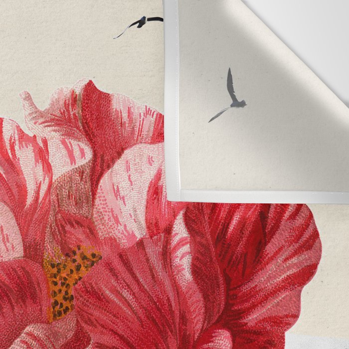 minimal collage/ landscape flower Wall Tapestry Gallery Image 3