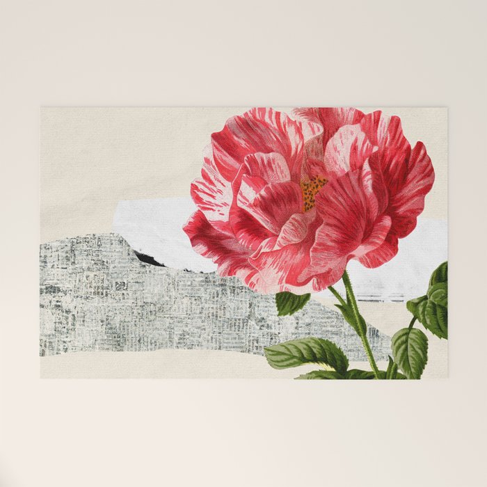 minimal collage/ landscape flower Welcome Mat Gallery Image 1