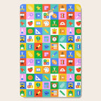 Colorful back to school geometric mosaic pattern Cutting Board Gallery Image 1