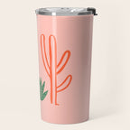 Hand drawn cactus plant art Travel Mug Gallery Image 2