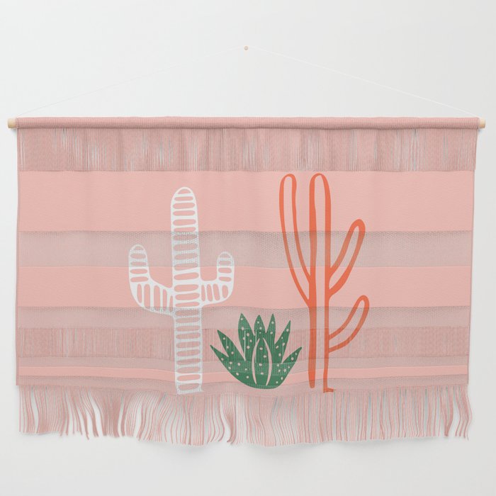 Hand drawn cactus plant art Wall Hanging Gallery Image 1