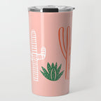 Hand drawn cactus plant art Travel Mug Gallery Image 1
