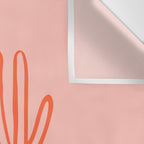 Hand drawn cactus plant art Wall Tapestry Gallery Image 3
