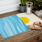 Seaside Sunrise View Outdoor Rug Gallery Image 2