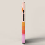 Abstraction_SUNSET_OCEAN_COLOR_POP_ART_Minimalism_009D iPhone Case Gallery Image 2