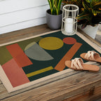 Geometric Shapes 243 Outdoor Rug Gallery Image 2