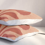 Maximalist wildflower in clay orange Pillow Sham Gallery Image 3