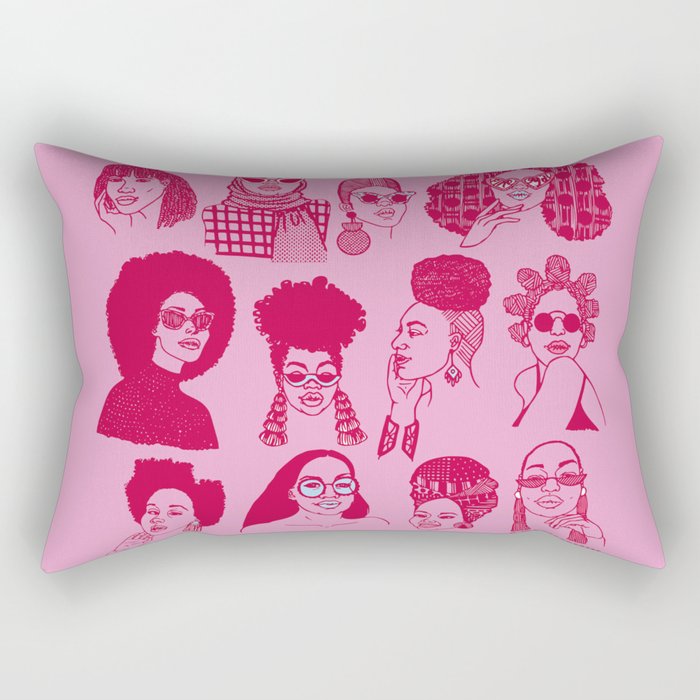 Babes of Summer Rectangular Pillow Gallery Image 2