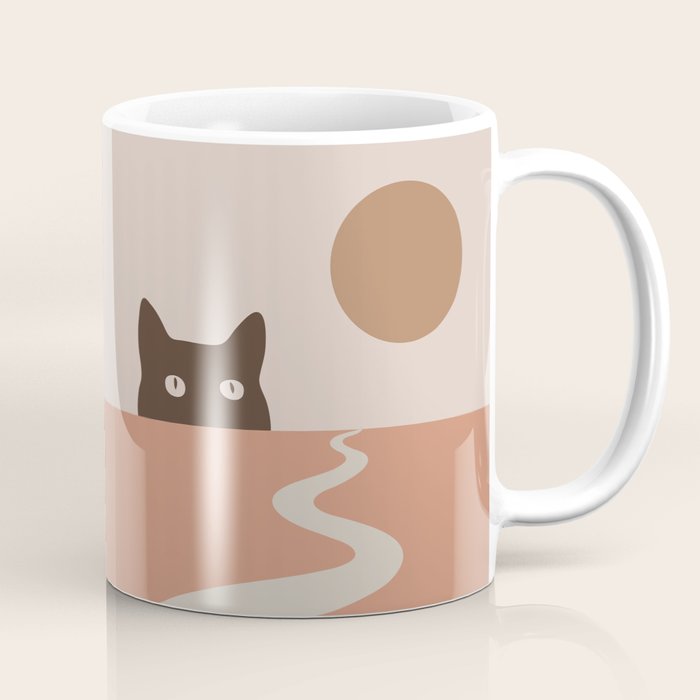 Cat Landscape 16 Coffee Mug Gallery Image 1