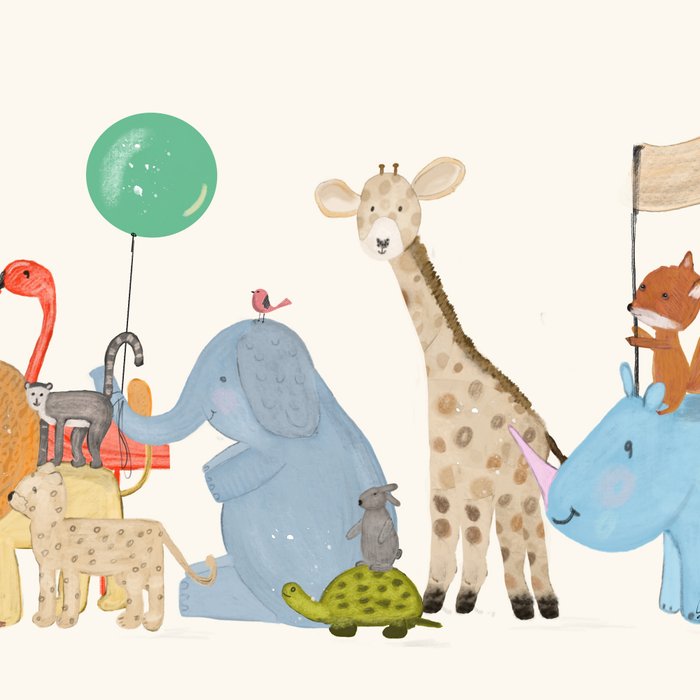 little safari parade Coffee Mug Gallery Image 2