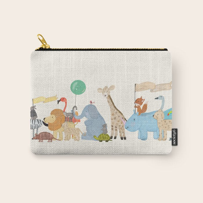 little safari parade Carry All Pouch Gallery Image 1
