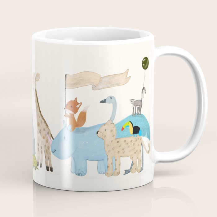 little safari parade Coffee Mug Gallery Image 1