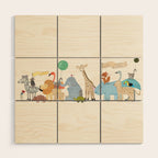 little safari parade Wood Wall Art Gallery Image 1
