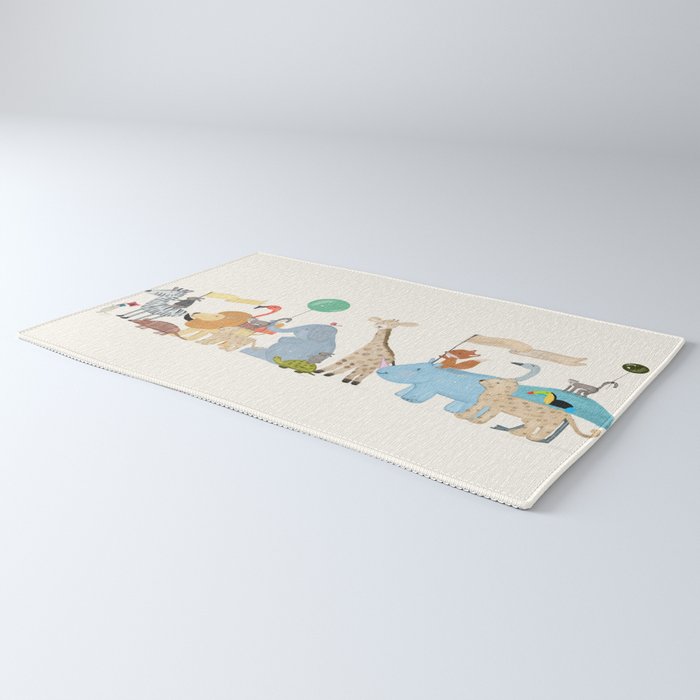 little safari parade Rug Gallery Image 3
