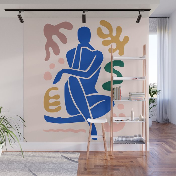 Henri Matisse Art Print 'Blue Nude' - Abstract Female Figure Cut Outs Artwork Wall Mural Gallery Image 1