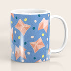Origami Fortune Teller in Lavender & Pastel Pink Coffee Mug Gallery Image 1