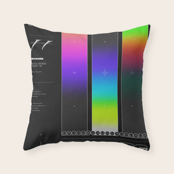 SHADES Throw Pillow Gallery Image 6