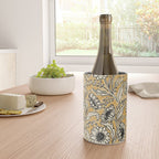 Sunflowers - black and ochre on cream Wine Chiller Gallery Image 4