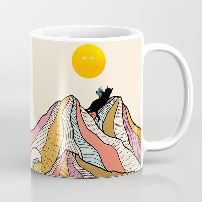 Good Morning Meow 3 - Reading Rainbow Coffee Mug Gallery Image 1