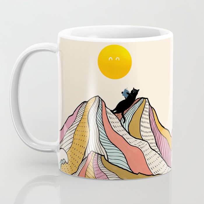 Good Morning Meow 3 - Reading Rainbow Coffee Mug Gallery Image 3