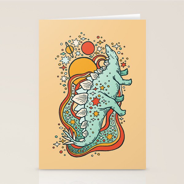 Star Stego | Retro Reptile Palette Stationery Card Gallery Image 2