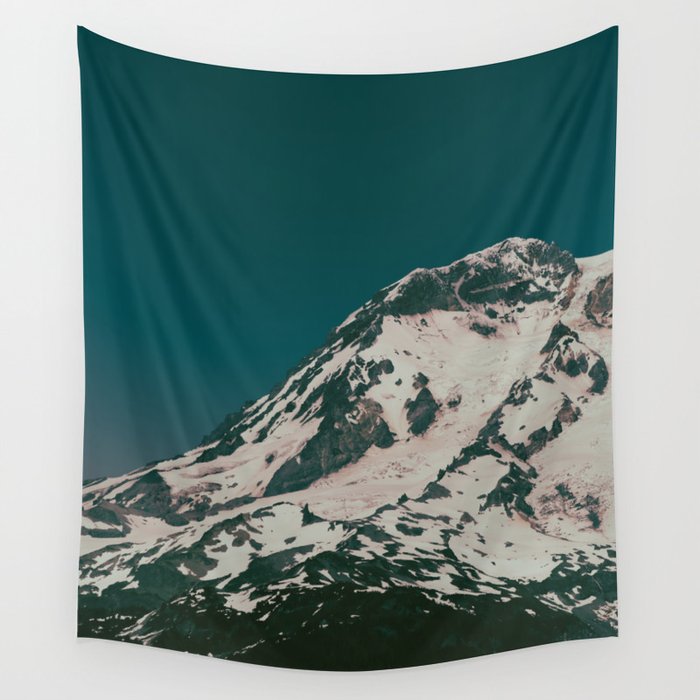 Side of Rainier Wall Tapestry Gallery Image 4