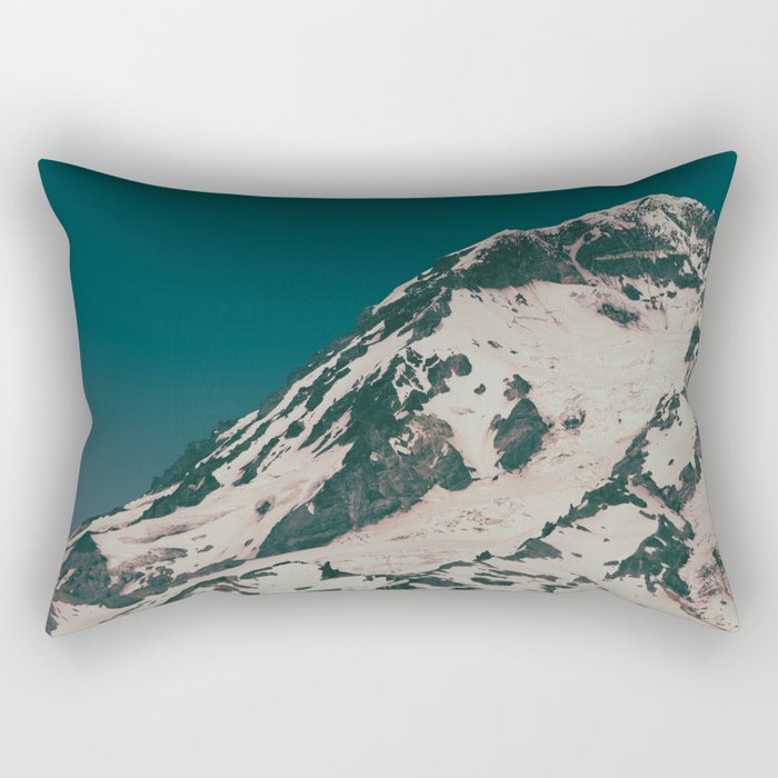 Side of Rainier Rectangular Pillow Gallery Image 2