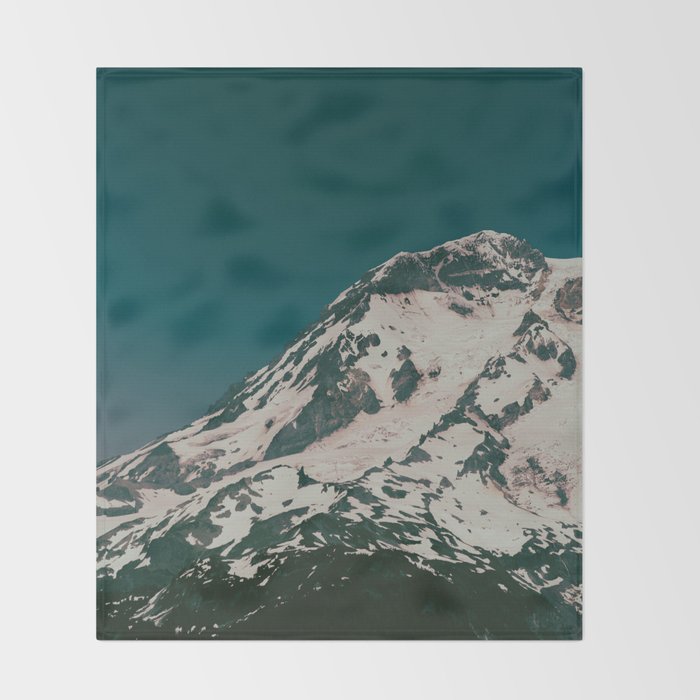 Side of Rainier Throw Blanket Gallery Image 2
