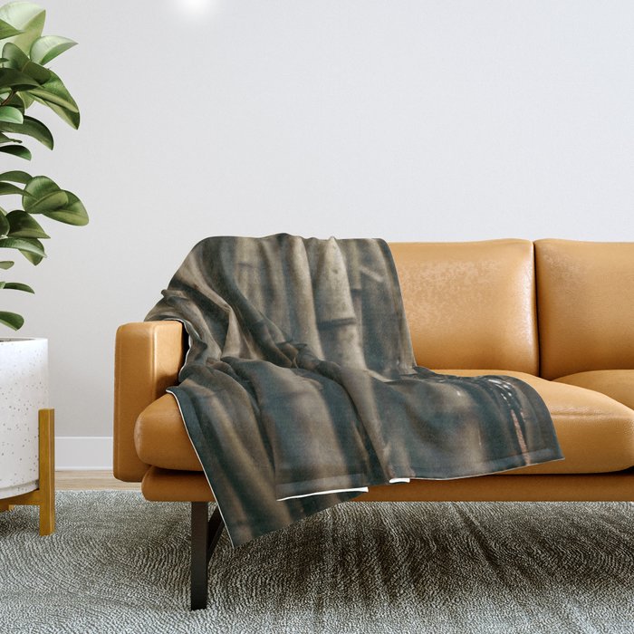 Bamboo Study Throw Blanket Gallery Image 1