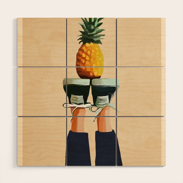Pineapple Wood Wall Art Gallery Image 1
