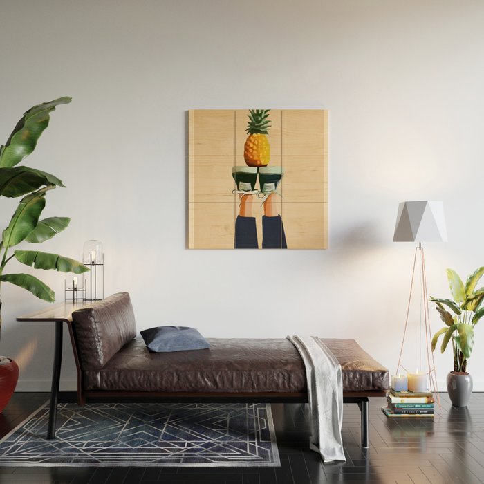 Pineapple Wood Wall Art Gallery Image 2