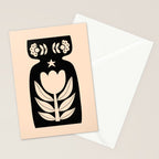 Black and White Minimalist Vase  Stationery Card Gallery Image 2