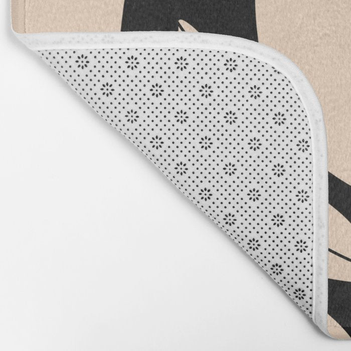 Black and White Minimalist Vase  Bath Mat Gallery Image 2