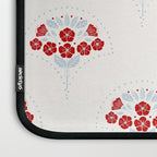 Heritage-Inspired Red and Blue Flowers Laptop Sleeve Gallery Image 3